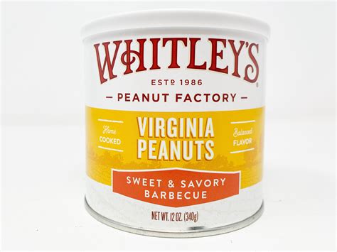 Whitley's peanuts - Our delicious bark starts with a dark chocolatey base that's topped with Home-Cooked salted Virginia peanuts, salted jumbo cashews, and salted almonds and then finished with a decadent white chocolatey, caramel and peanut butter drizzle. Gluten-Free Ingredients (Not Available Mid April - September) Buy Two Pack 12 oz. Tins - SAVE $7 Buy Case 12 oz. …
